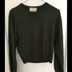 Women’s Cropped Crewneck Sweater